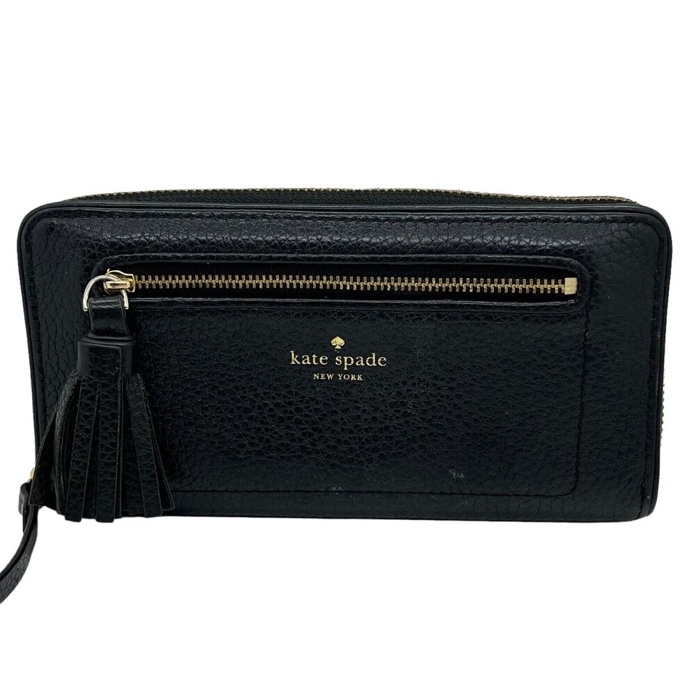 Kate Spade Wallet Billfold Large Continental Wlru5448 Cameron Black